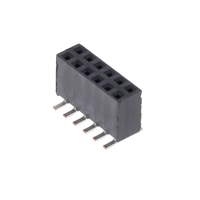 SSW-106-22-L-D-VS-K-TR CONN RCPT 12POS 0.1 GOLD SMD