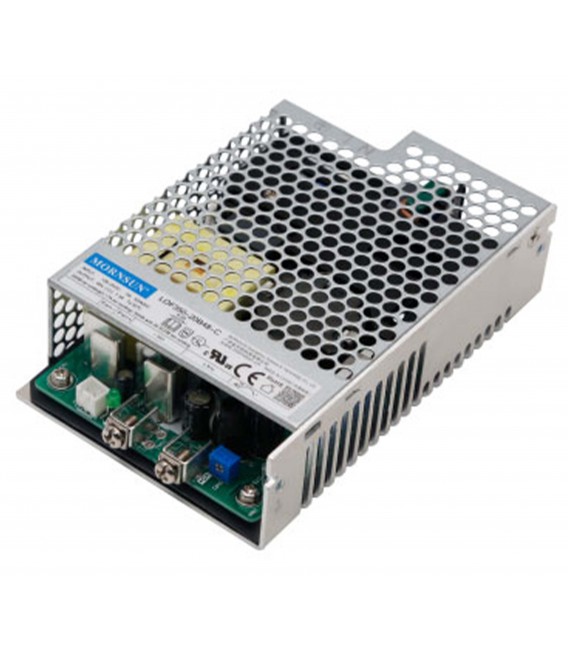 LOF350-20B12-C The Morning Star Industrial LOF350-20B12-C is an enclosed AC/DC converter module with 180W of power and a 15A output current. It features adjustable output, PFC, and universal input.
