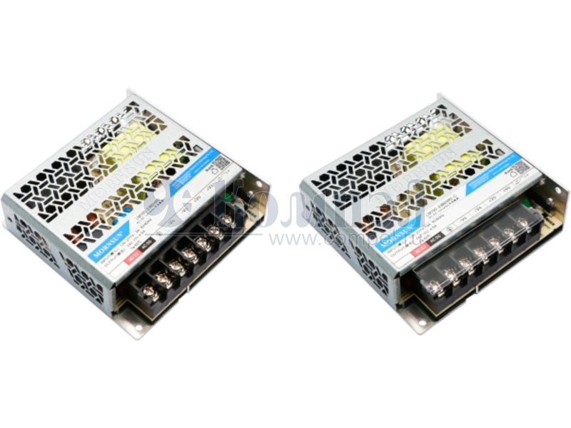 LM100-23B12R2 The MORNSUN LM100-23B12R2 is a 102W enclosed AC/DC power supply with a 12V output at 8.5A. It accepts a universal input voltage range of 80-305VAC.