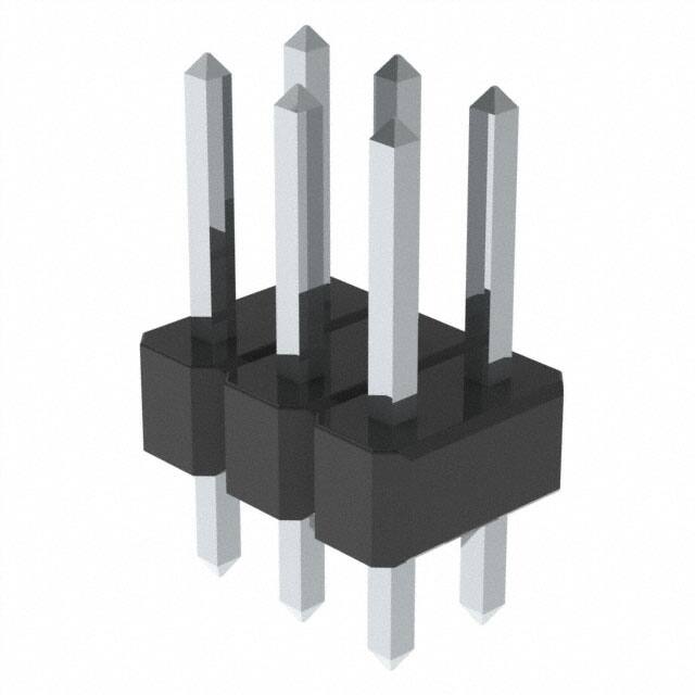 PTC03DAAN CONN HEADER VERT 6POS 2.54MM