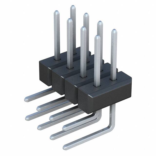 PTC04DBAN CONN HEADER R/A 8POS 2.54MM