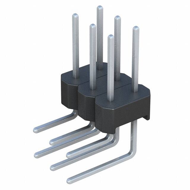 PTC03DBBN CONN HEADER R/A 6POS 2.54MM
