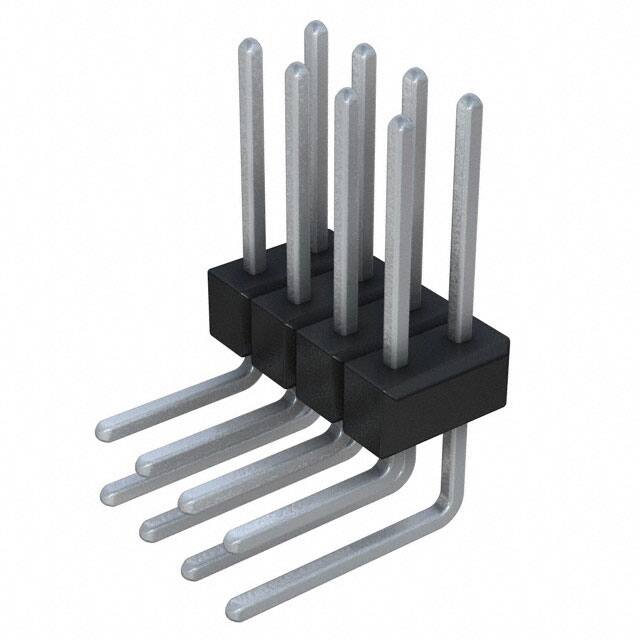 PTC04DGBN CONN HEADER R/A 8POS 2.54MM