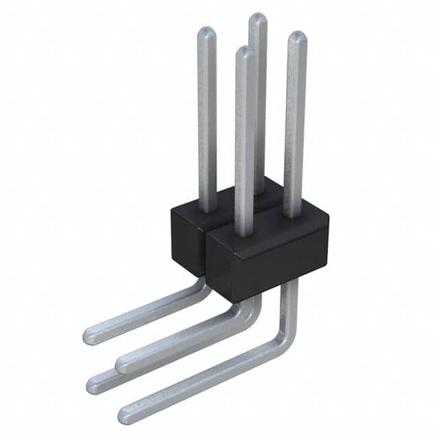 PTC02DGBN CONN HEADER R/A 4POS 2.54MM