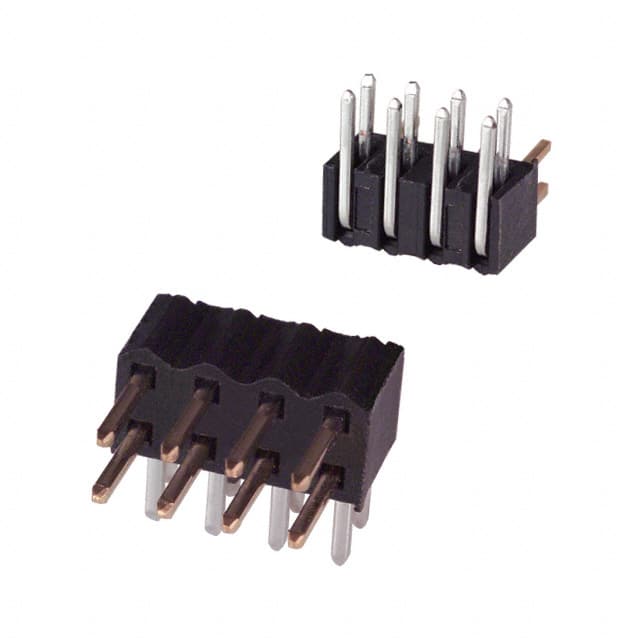 151208-7422-RB CONN HEADER R/A 8POS 2MM