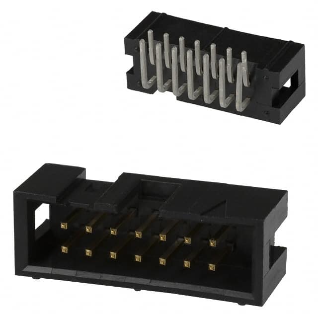 1761605-5 CONN HEADER R/A 14POS 2.54MM