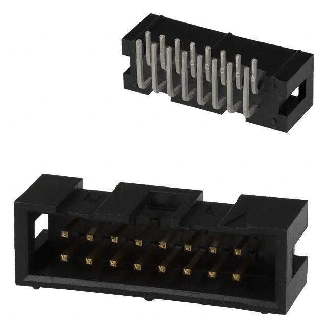 1761605-6 CONN HEADER R/A 16POS 2.54MM
