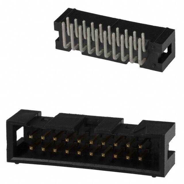 1761605-7 CONN HEADER R/A 20POS 2.54MM