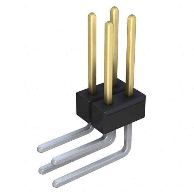 PBC02DGBN CONN HEADER R/A 4POS 2.54MM