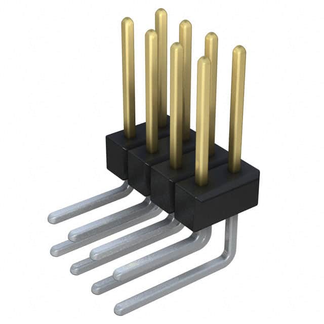 PBC04DGBN CONN HEADER R/A 8POS 2.54MM