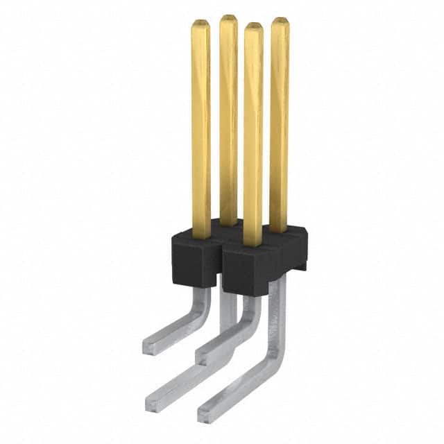951204-7722-AR CONN HEADER R/A 4POS 2MM