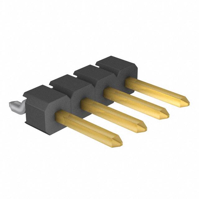961104-5500-AR-TP CONN HEADER SMD R/A 4POS 2.54MM