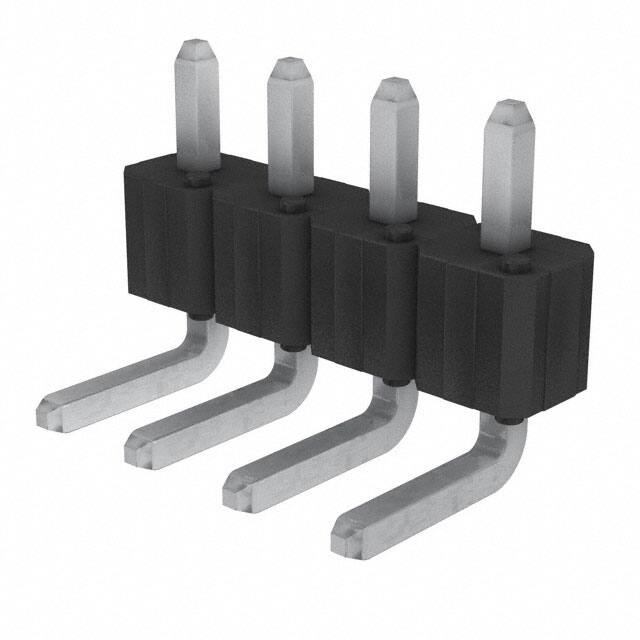 68764-404HLF CONN HEADER R/A 4POS 2.54MM
