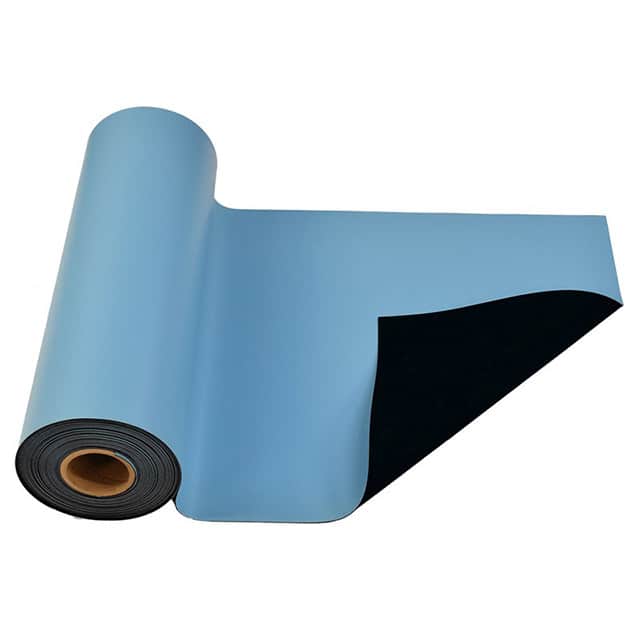 770072 TABLE RUN RUBBER LT BLUE 50'X3'