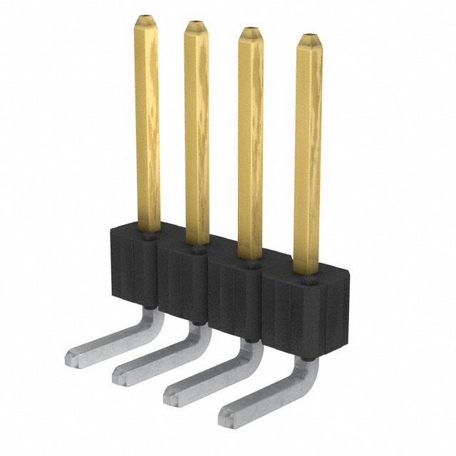 68423-104HLF CONN HEADER R/A 4POS 2.54MM