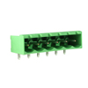 CTB9350/6A The CAMDEN BOSS CTB9350/6A is a 6-way terminal block with a 5mm pitch, designed for through-hole mounting. It offers a voltage rating of 300V and a current rating of 12A.