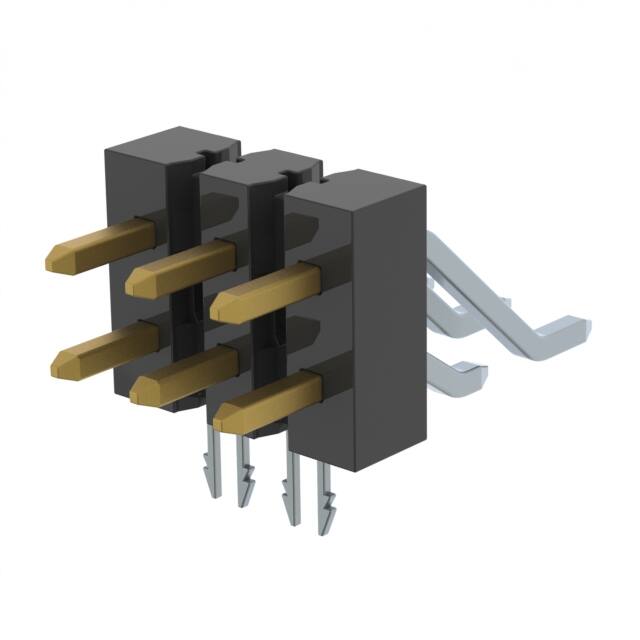 TSM-103-04-L-DH-LC CONN HEADER SMD R/A 6POS 2.54MM