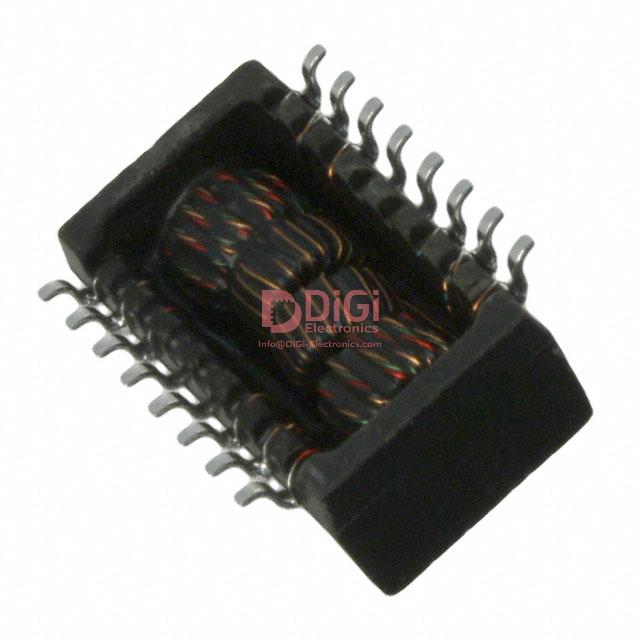 S558-5999-T5 The Bel Fuse S558-5999-T5 is a pulse transformer designed for LAN 10/100 Base-T applications. It features a 350µH inductance and a surface mount package.