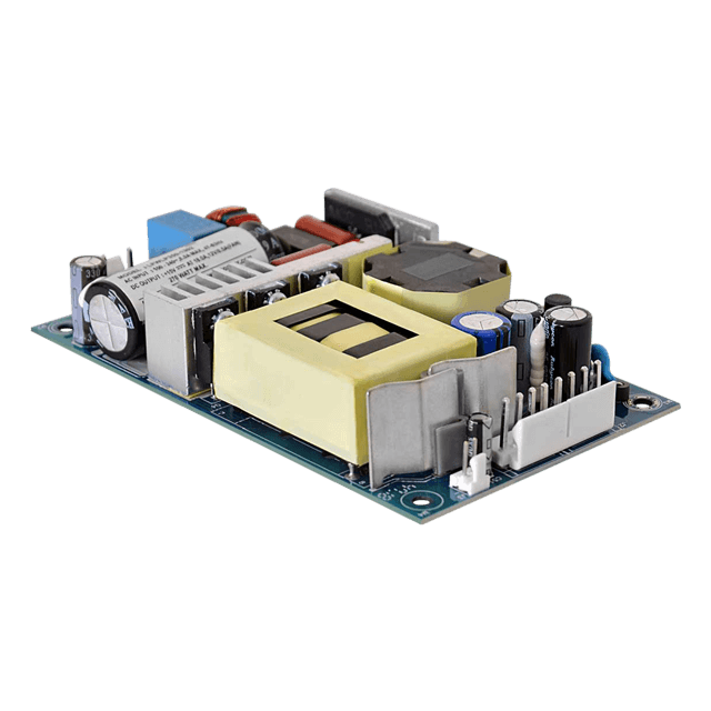 LFWLP350-1301 The EOS Power LFWLP350-1301 is an open-frame AC/DC converter with a 12VDC output, delivering up to 350W with forced air cooling. It accepts universal 90-264VAC input and operates from -40°C to 70°C.
