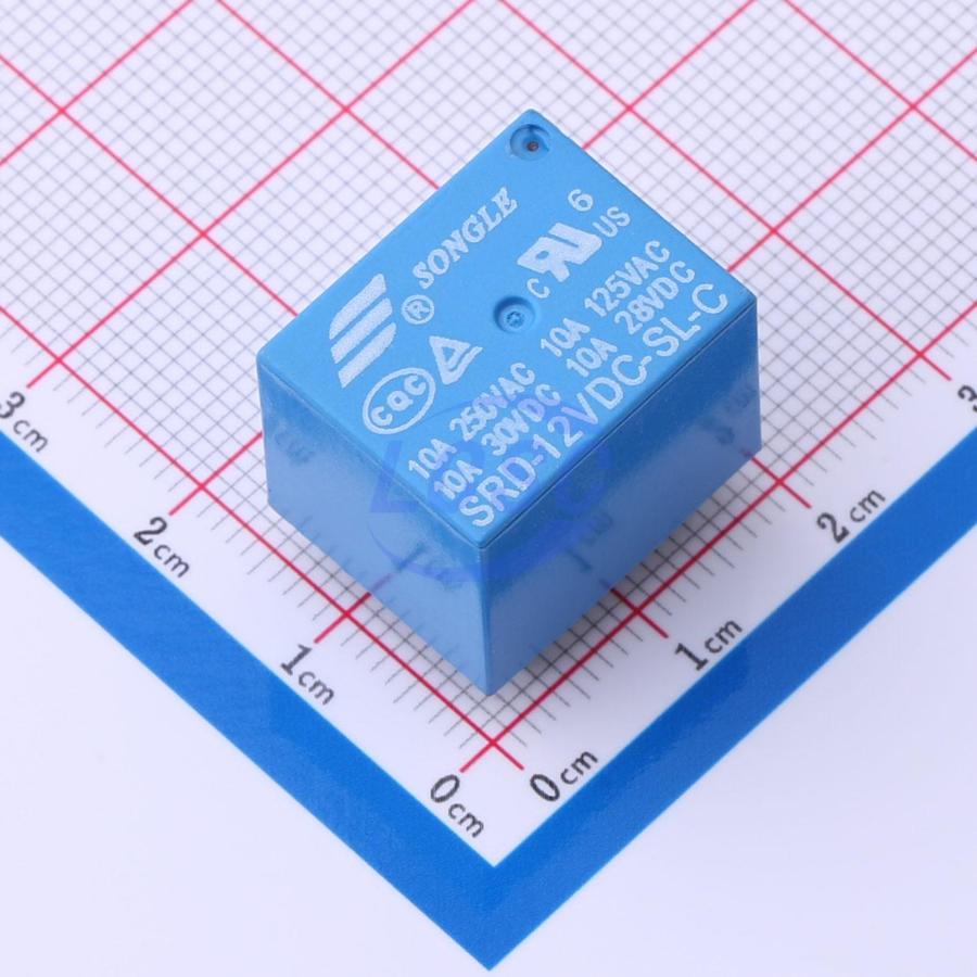 SRD-12VDC-SL-C The Ningbo Songle Relay Co Ltd SRD-12VDC-SL-C is a power relay designed for through-hole mounting. It features RoHS3 compliance and an MSL 1 rating.