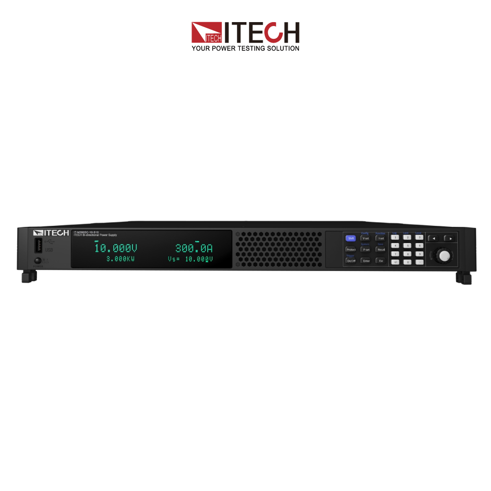 M3901C The ITECH IT-M3901C-10-170 is a regenerative bidirectional programmable DC power supply. It offers high accuracy output measurement and can function as a regenerative electronic load.