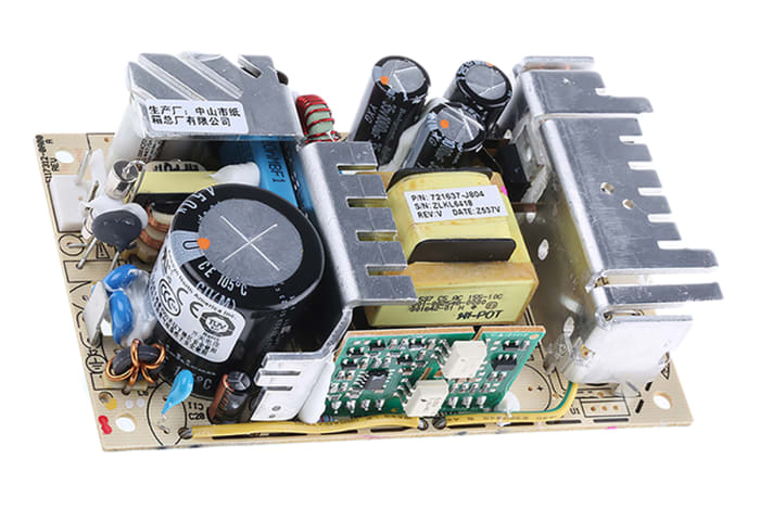 NLP65-9612GJ The Artesyn Embedded Power NLP65-9612GJ is a 65W AC/DC converter with a 12V dc output and 5.4A current. It features an open frame package and chassis mount.