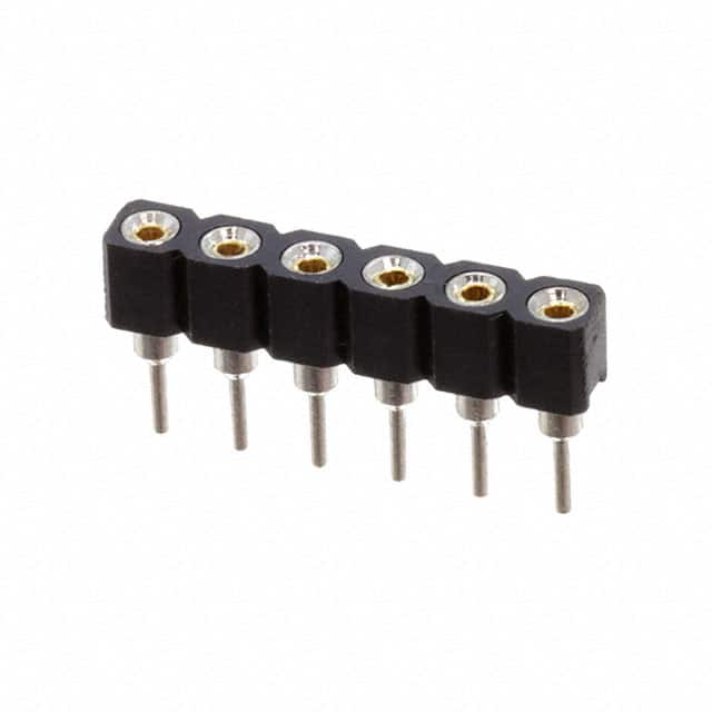 SMC-1-06-1-GT MACHINE PIN SOCKET 6P 2.54MM PIT