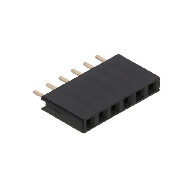 RS1-06-G RECEPTACLE STRIP 6P 2.54MM PITCH
