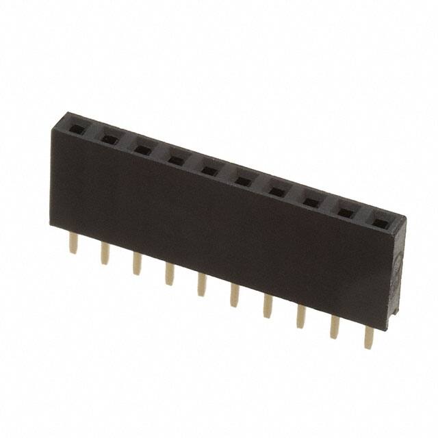 RS1-10-G RECEPTACLE STRIP 10P 2.54MM PITC