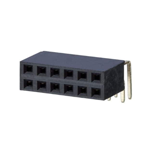 FR20204HBDN RECEPTACLE, THR, DUAL ROW, .100"