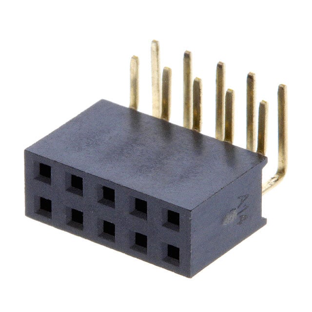 FR20205HBDN RECEPTACLE, THR, DUAL ROW, .100"