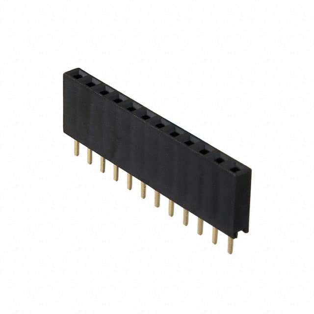 RS1-12-G RECEPTACLE STRIP 12P 2.54MM PITC