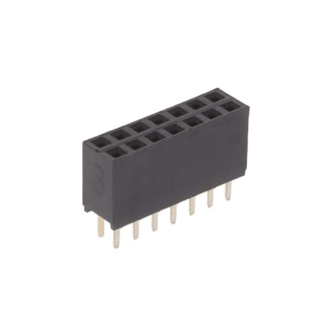 RS2-14-G RECEPTACLE STRIP 14P 2.54MM PITC