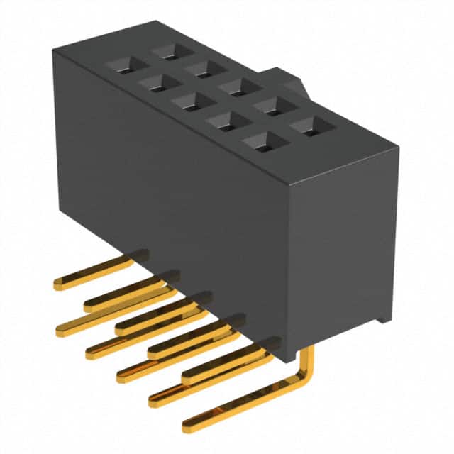SFH11-PBPC-D05-RA-BK CONN HDR 10POS 0.1 GOLD PCB R/A