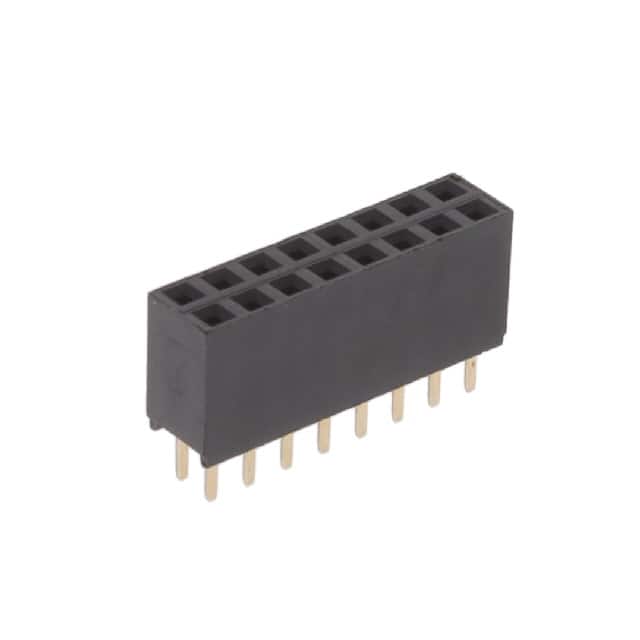 RS2-16-G RECEPTACLE STRIP 16P 2.54MM PITC