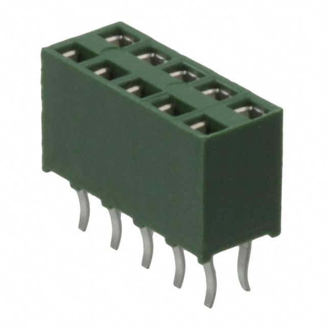 215307-5 CONN RCPT 10POS 0.1 GOLD PCB