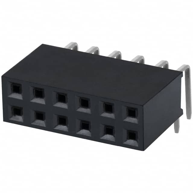 PPTC062LJBN CONN HDR 12POS 0.1 TIN PCB R/A