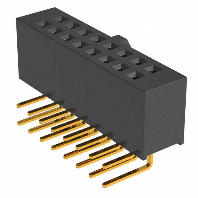 SFH11-NPPC-D08-RA-BK CONN HDR 16POS 0.1 GOLD PCB R/A