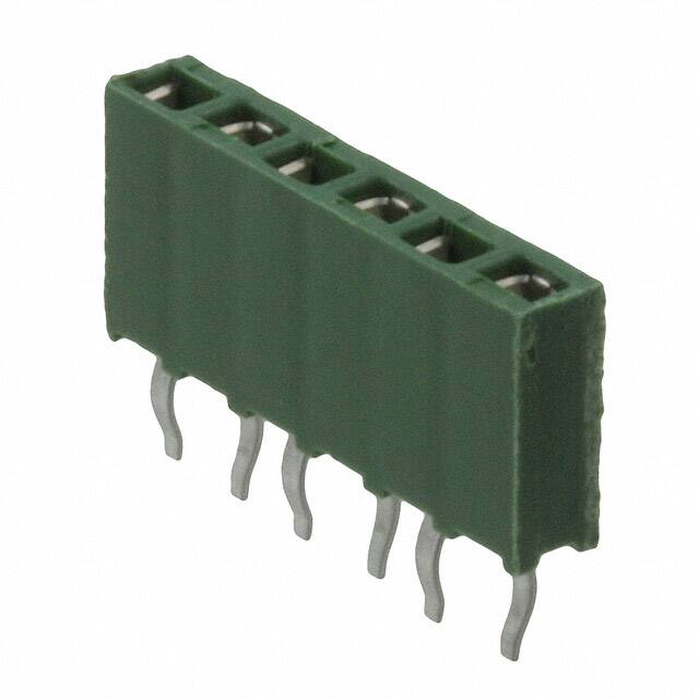 215297-6 CONN RCPT 6POS 0.1 GOLD PCB