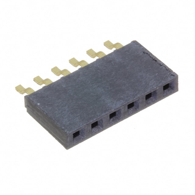 SMH-106-02-G-S CONN RCPT 6POS 0.1 GOLD SMD R/A