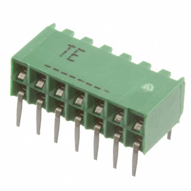 216604-7 CONN RCPT 14POS 0.1 GOLD PCB R/A