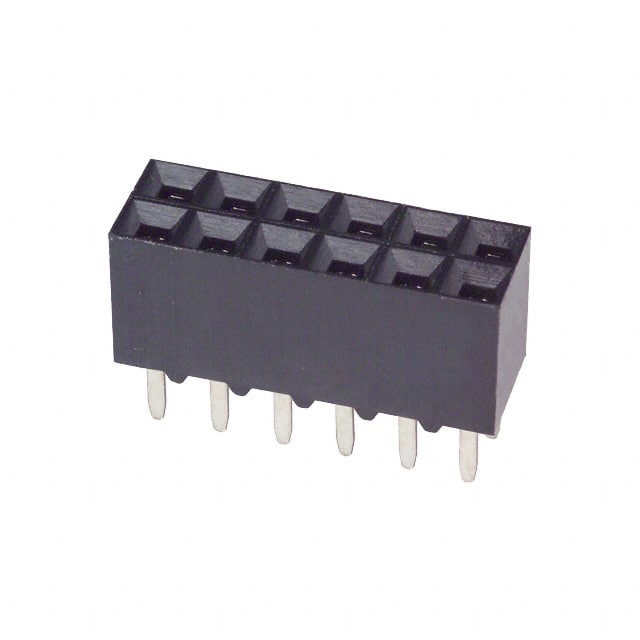 534998-6 CONN RCPT 12POS 0.1 GOLD PCB