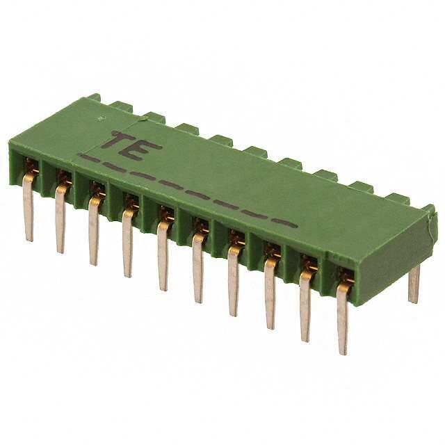 1-216602-0 CONN RCPT 10POS 0.1 GOLD PCB R/A