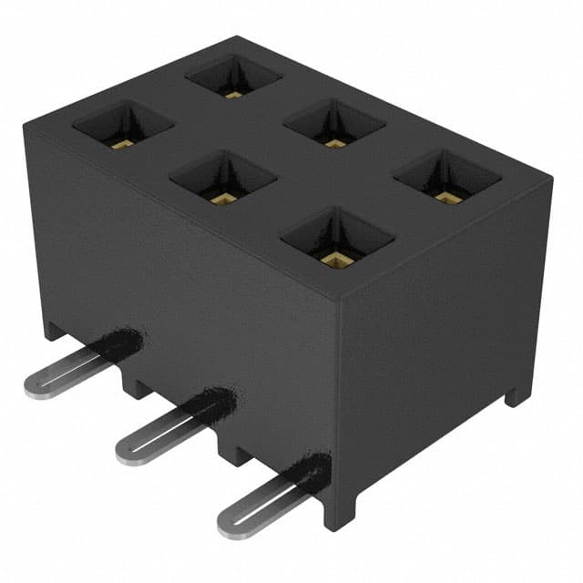 SMM-103-02-S-D CONN RCPT 6POS 0.079 GOLD SMD