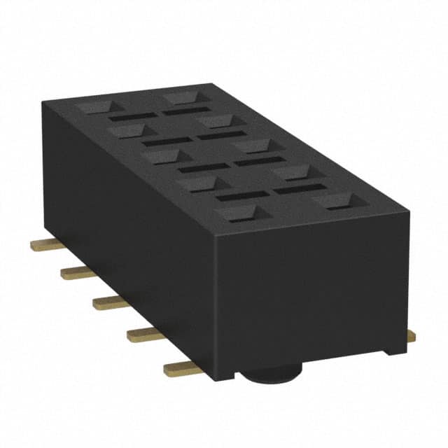HLE-105-02-G-DV-BE-A-TR CONN RCPT 10POS 0.1 GOLD SMD