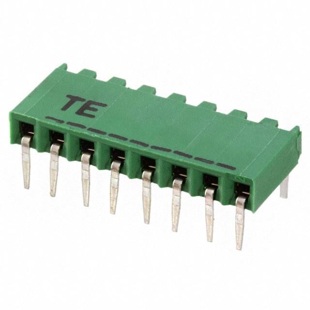 216602-8 CONN RCPT 8POS 0.1 GOLD PCB R/A