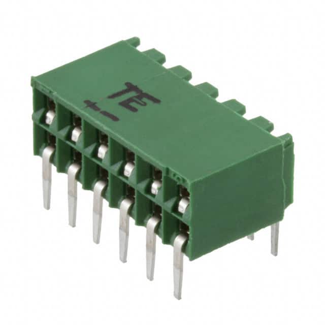 216604-6 CONN RCPT 12POS 0.1 GOLD PCB R/A