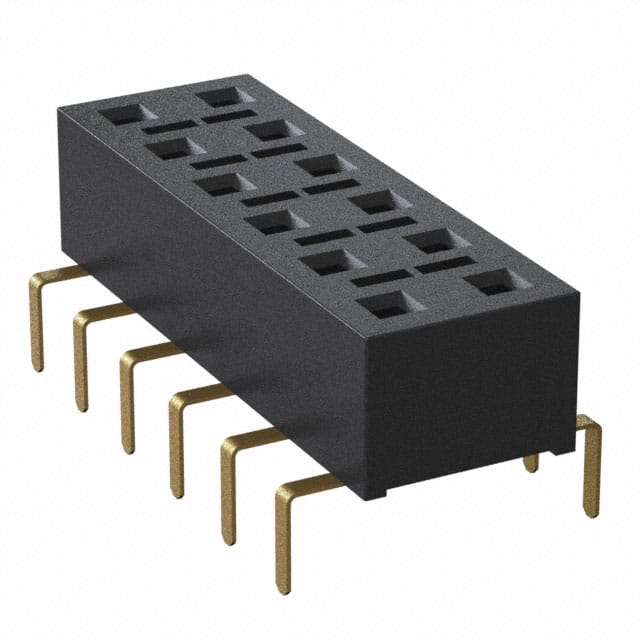 HLE-106-02-G-DV-PE-TR CONN RCPT 12POS 0.1 GOLD PCB