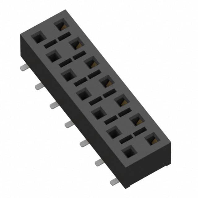 HLE-107-02-L-DV-BE-K-TR CONN RCPT 14POS 0.1 GOLD SMD