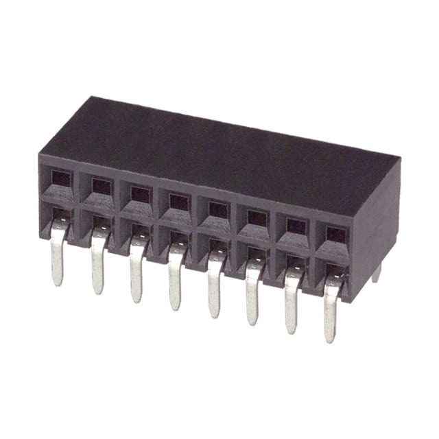 1-535512-8 CONN RCPT 16POS 0.1 GOLD PCB R/A
